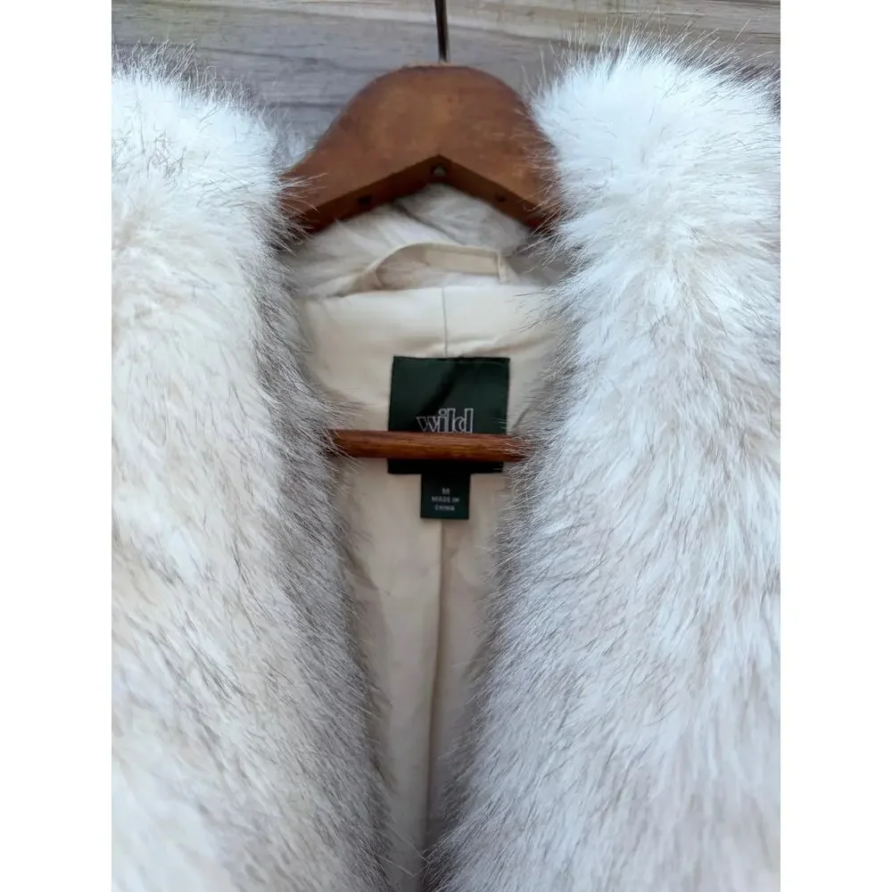 Ivory Faux Fur Coat - Picture 9 of 9
